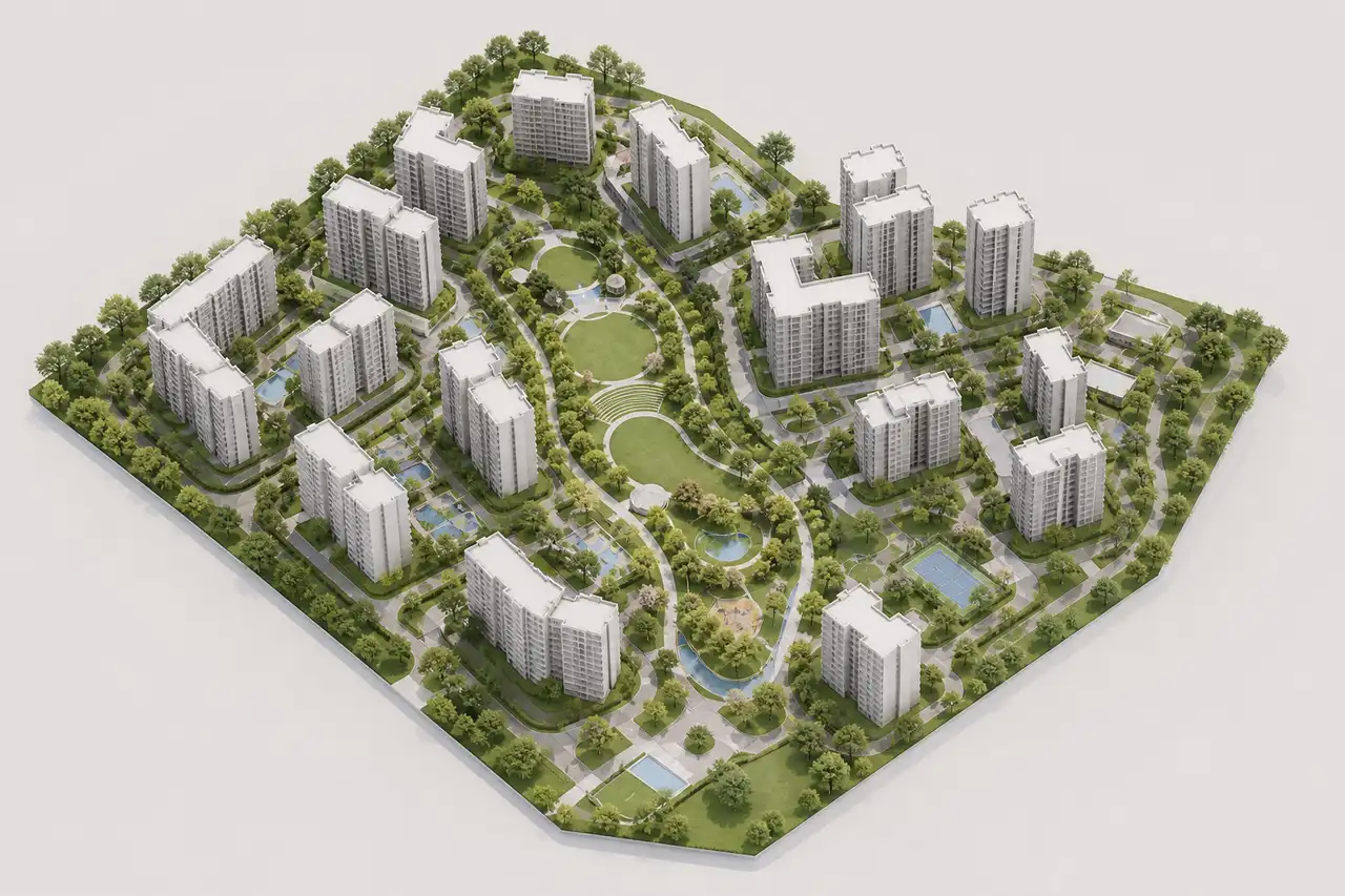 Modern Spaaces Chikkadunnasandra master plan image